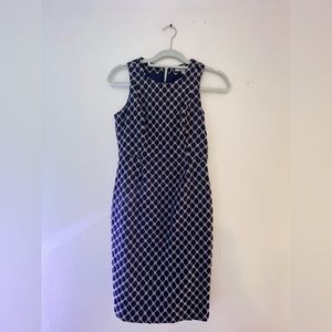 Banana Republic Like New Navy Blue Sleveless Dress Size 0P